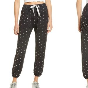 Row A Foil star print joggers